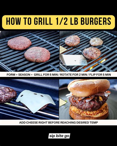 medium rare burger on a gas grill